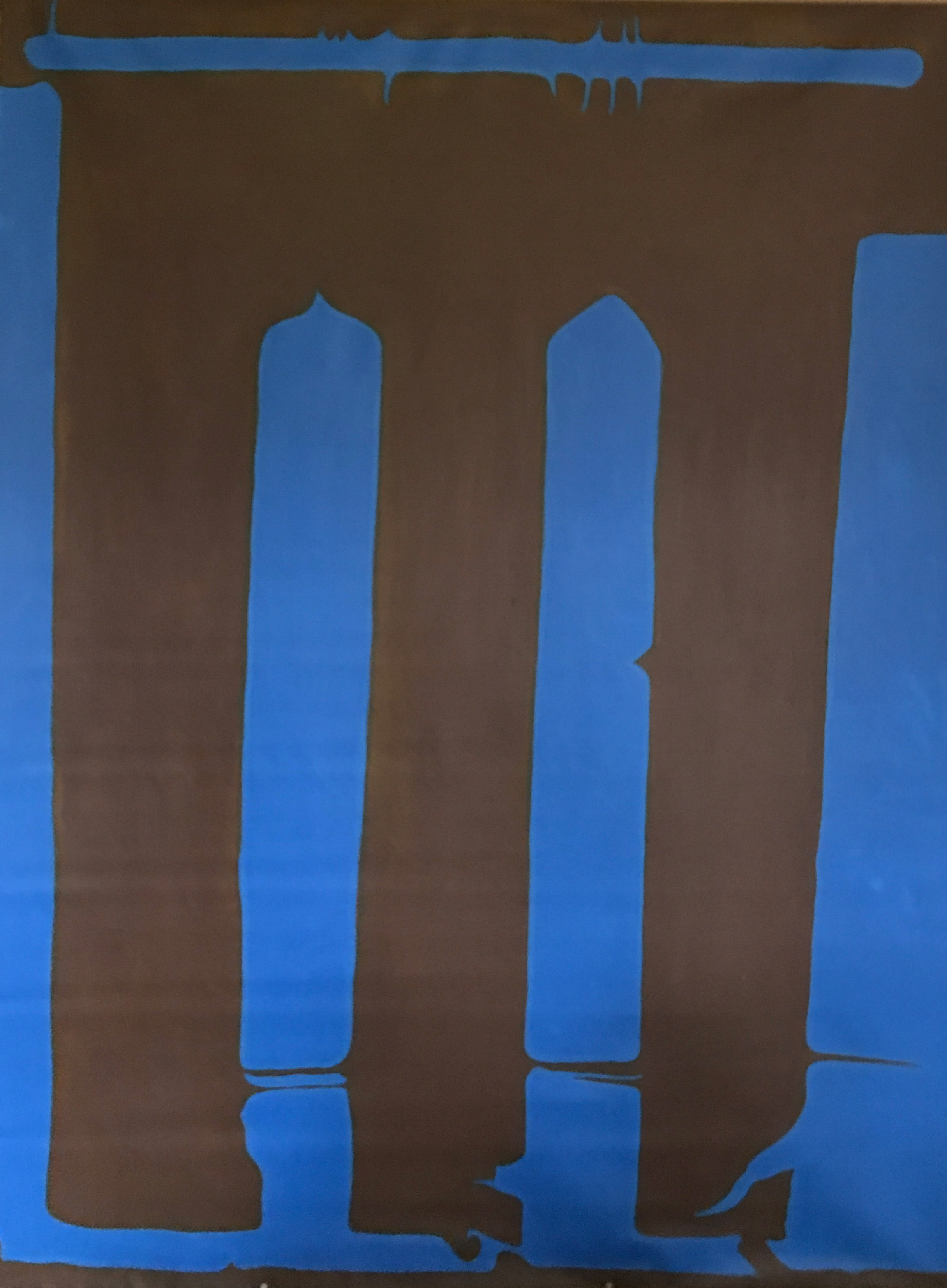 'benched' Acrylic paint on canvas